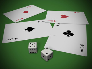 Cards and dices