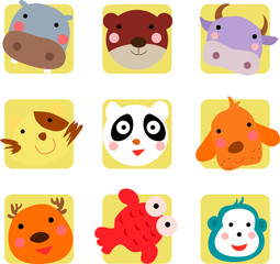 Cute animal icon
