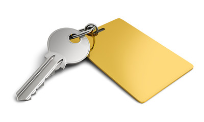 Key with golden keyring