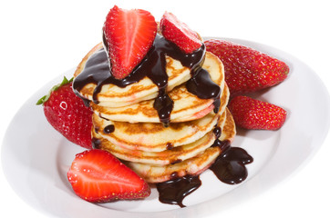 pancakes with strawberry