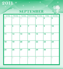 Calendar 2011 September
