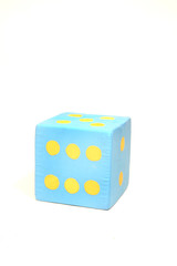 blue die