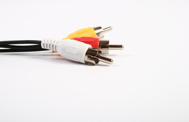 On a photo a cable to the TV