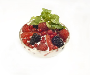 Woods fruits yoghurt