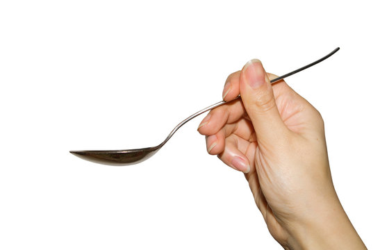 Hand with spoon