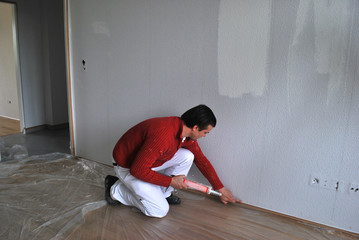 Maler bei der Arbeit