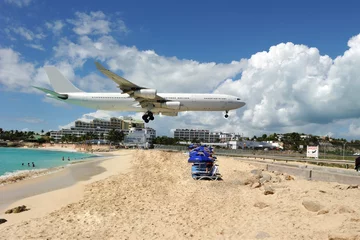 Foto op Canvas Maho bay in St Martin, West Indies © Stephanie Rousseau