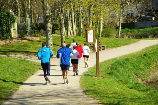 Groupe de joggeurs