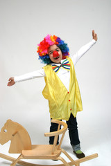 Funny clown, child, girl - 22594433