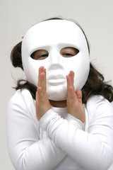 child with white mask - 22594460