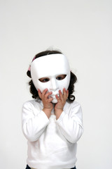 child with white mask - 22594466