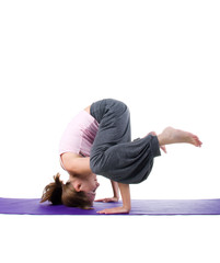 Women is engaged in yoga