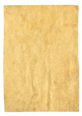 old paper with space for text isolated on the white