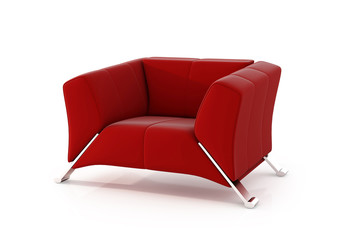 Red armchair