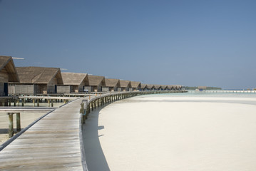 Fototapeta premium Overwater Villa on the lagoon