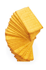 Various cookies  isolated on the white background