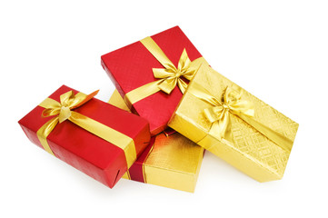 Gift box isolated on the white background