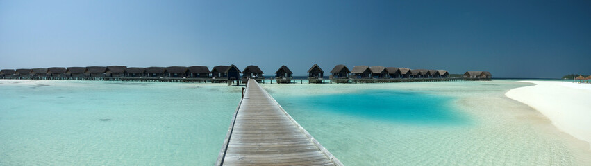 Overwater bungalows, Maldives