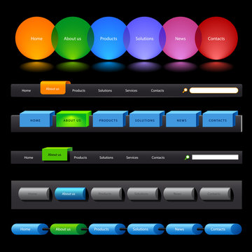 Clean, easy to edit web navigation templates