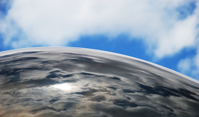 Sky reflection