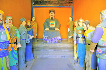 Beijing, Dongyue temple. Zhengyi daoist deities