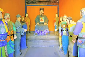 Fototapeten Beijing, Dongyue temple. Zhengyi daoist deities © claudiozacc