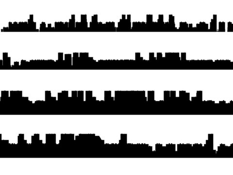 city silhouette outline cg