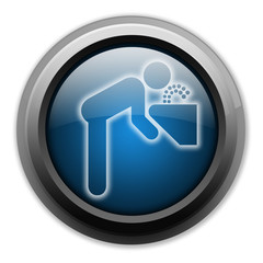 Dark and Glowing Button 