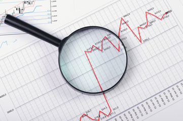 Charts and graphs of sales