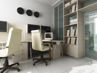 modern interior of office