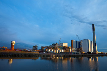 Obraz premium Demolition of an industrial factory