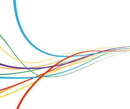 recommend clip art: Colorful rainbow abstract wave