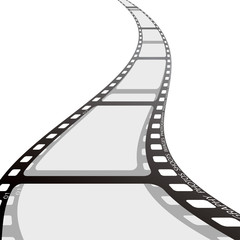 Naklejka premium film strip reel wave