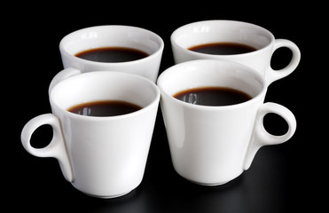 four coffee cups
