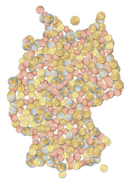 deutschland aus geldst&uuml;cken