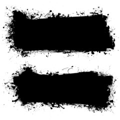 ink black grunge banner