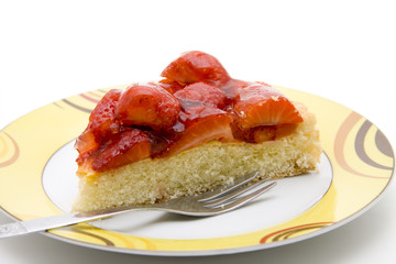 Stück Erdbeertorte