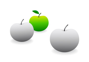 Three apples