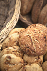 Pain de campagne chez le boulanger du marché