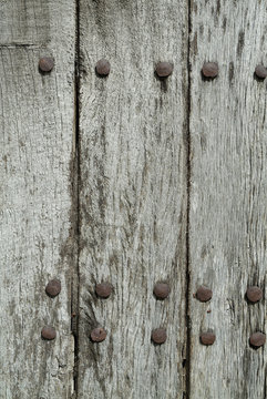 Old wood door detail
