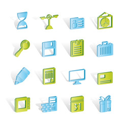 Business and office icons -  vector icon set