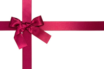 purple cross ribbon with bow