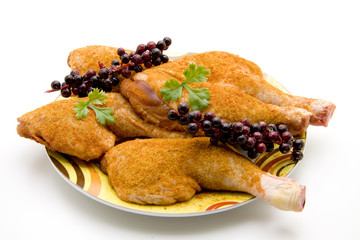 Hähnchenschenkel gewürzt