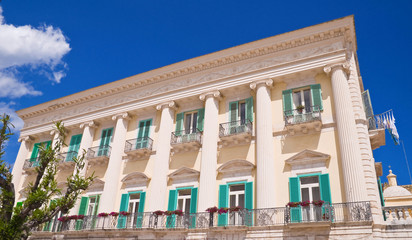 Fototapeta na wymiar Siciliano Pałac. Giovinazzo. Apulia.
