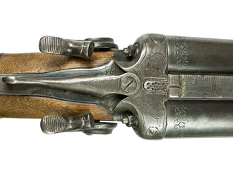 Old hunting shotgun.