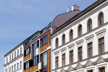 Sanierte Hausfassaden