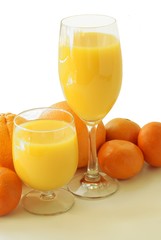 oranges and juice