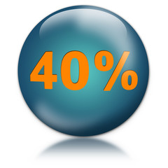 button 40 prozent, aqua