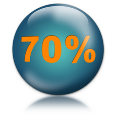button 70 prozent, aqua