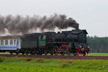 Obraz na płótnie Canvas Retro steam train